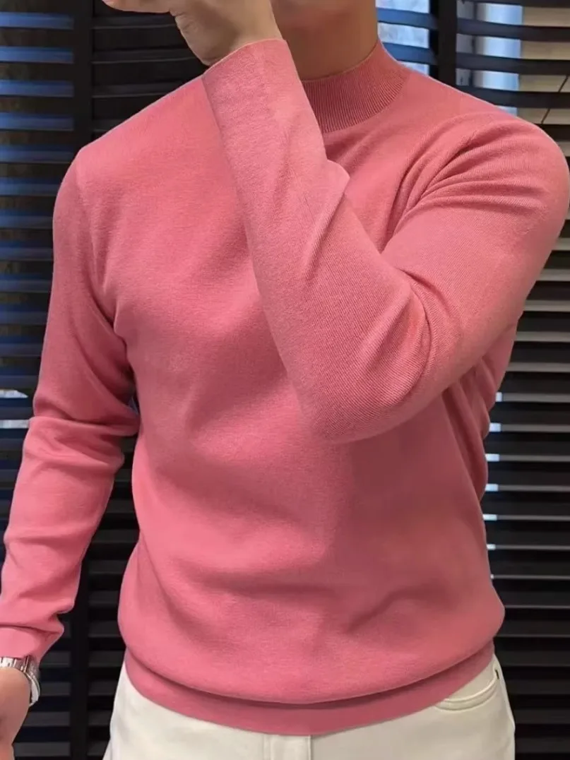 

Удобный модный мужской вязаный свитер, круглый, Новое поступление, осенне-зимний деловой повседневный универсальный Sli Quali