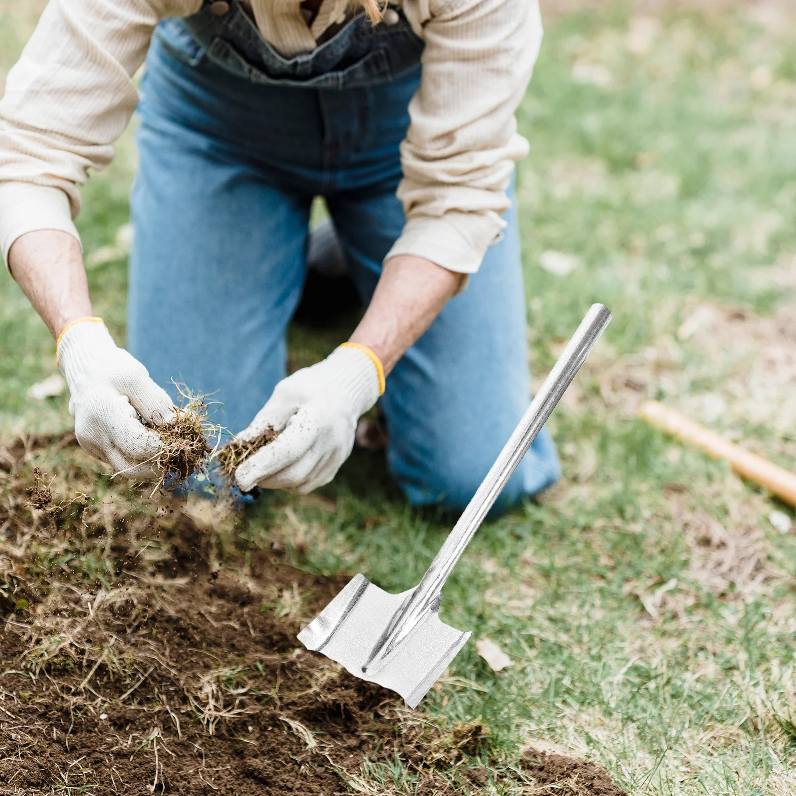 2-delig gereedschap vervanging tuin familie plantschep praktisch metaal ijzer voor kolenas