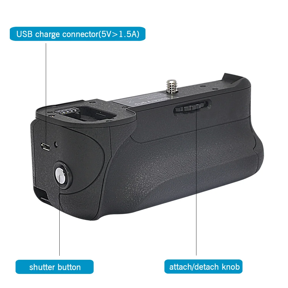 Mcoplus BG-A6300 Vertical Battery Grip for Sony A6000 A6100 A6300 A6400 Cameras /Work with NP-FW50 Battery