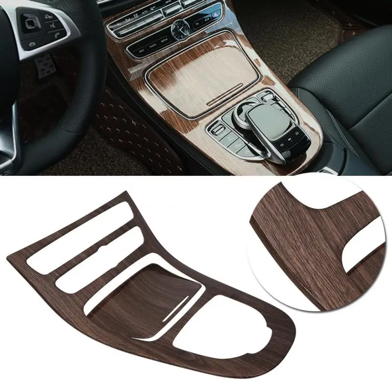 2Pcs Console Gear Shift Panel Cover Trim Frame for Mercedes Benz E-Class W213 2016 2017 2018 3 Styles Car Styling