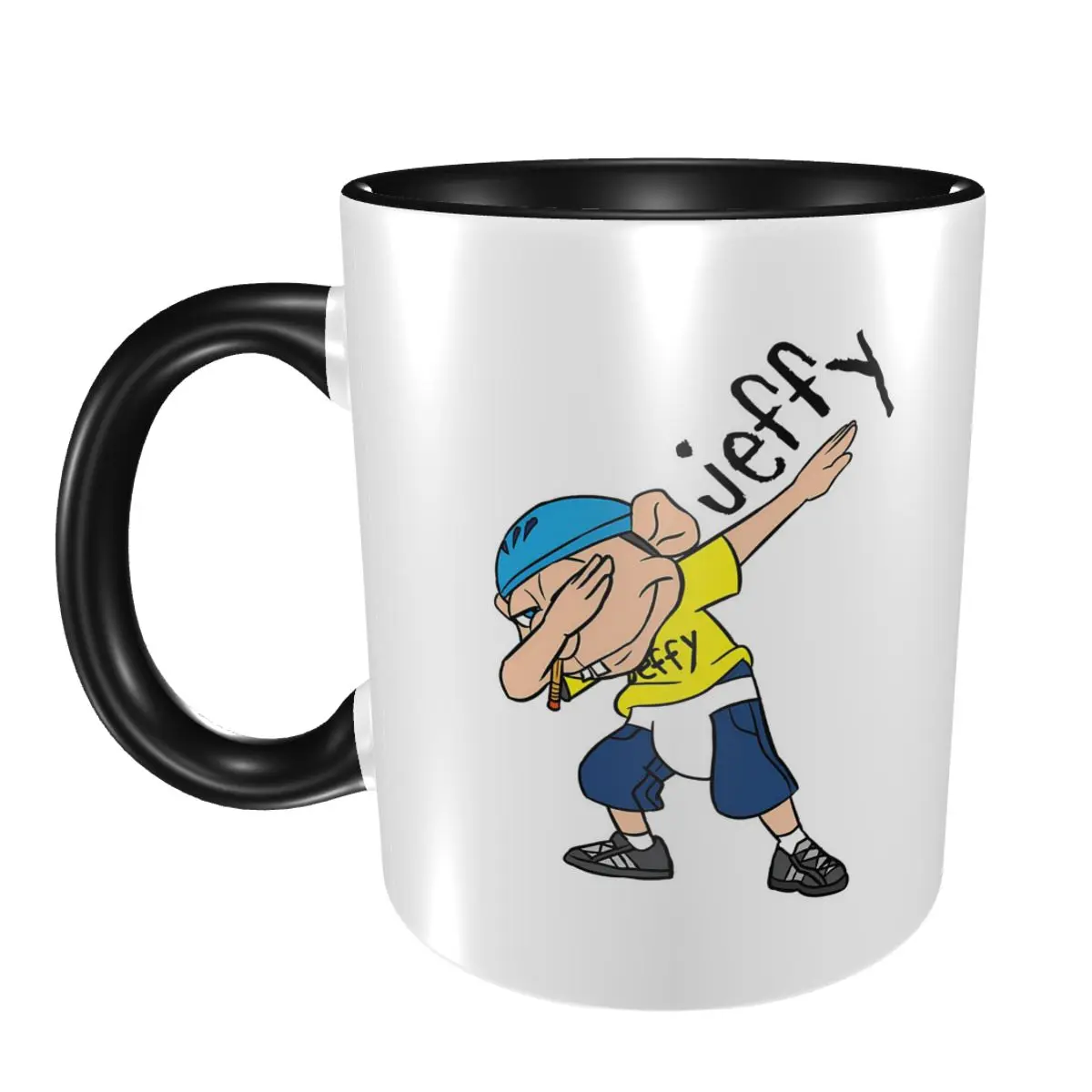 Taza Divertida con Diseño de Jeffy Dabbing, Tazas de Café de Cerámica, Tazas de Té, Taza para Leche, Regalos para Amigos