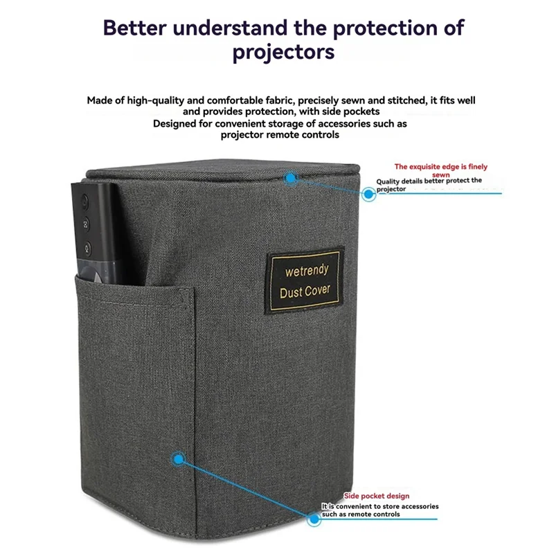 -A15I For XGIMI For Play3 Projector Dust Cover Protective Storage Bag For Play3 Host Scratch-Resistant Desktop Organizer B