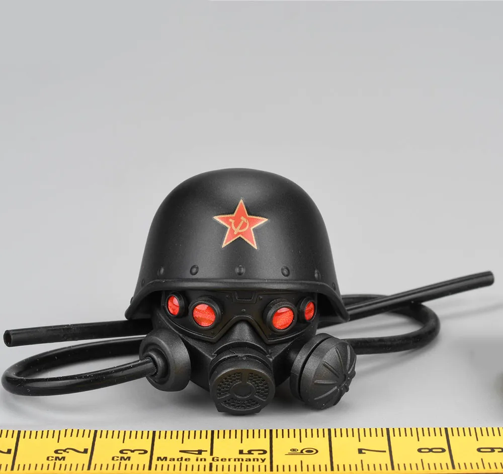 FLAGSET FS 73046 Male Soldier Red Alert Soviet Mobilize Troops Head Sculpt Mask Cap Stand Platform Fit 12