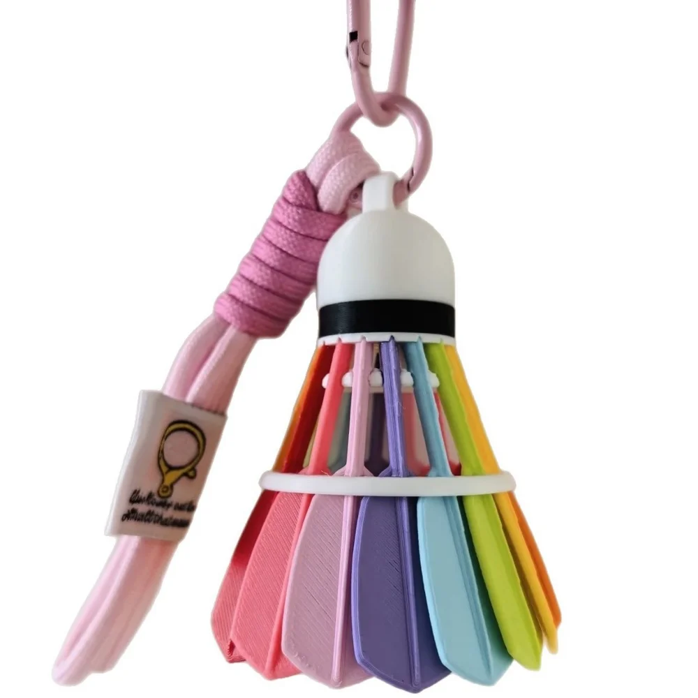 

Keychain Colored Badminton Pendant, Fashionable And Minimalist Backpack And Handbag Badminton Pendant