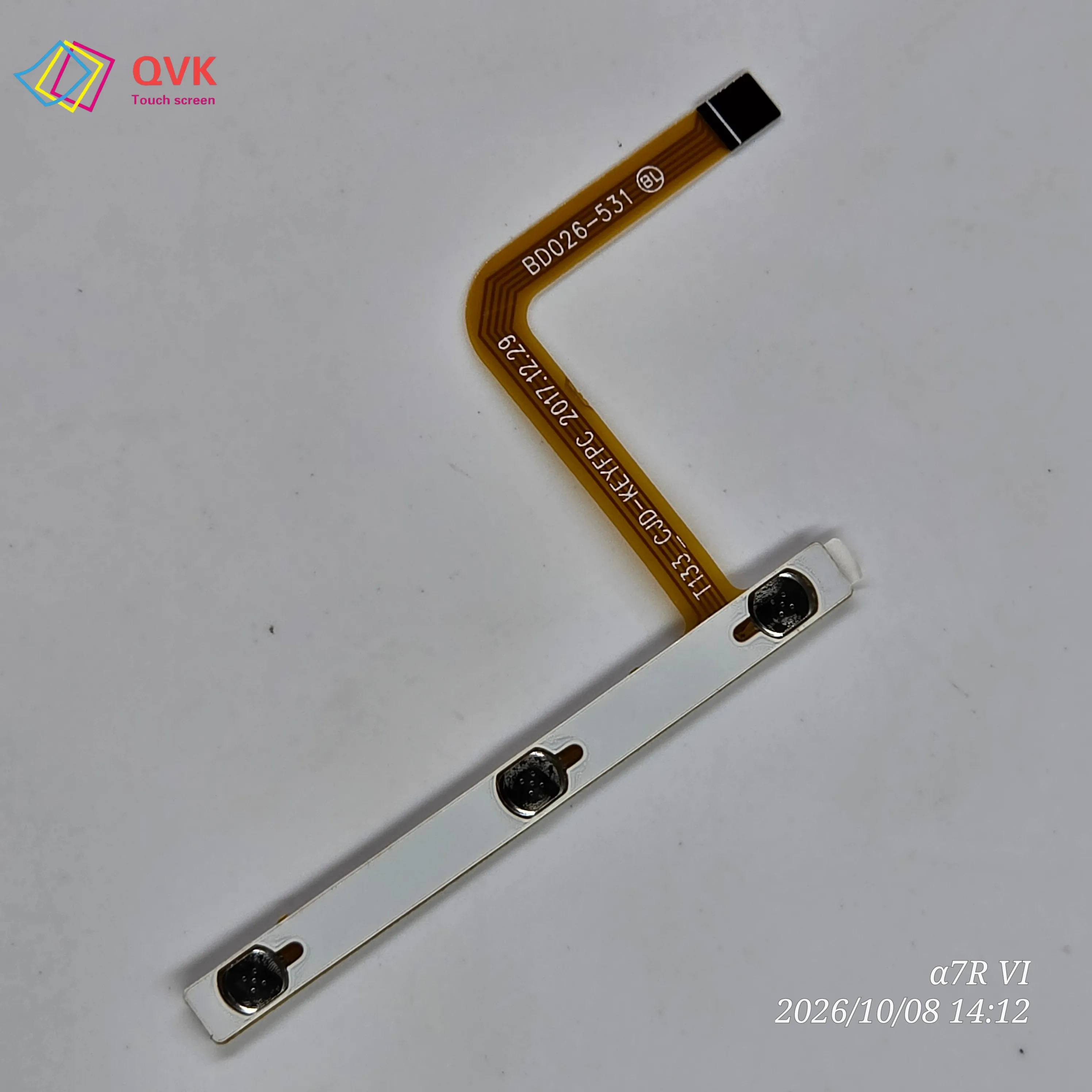 For BD026-531 T133_CJD-KEYFPC 2017.12.29 BL Tablet Spare Parts Switch On Off Power Volume Button Cable Flex