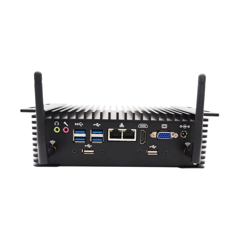 Industrial control computer small host, fanless dual network 6 serial ports