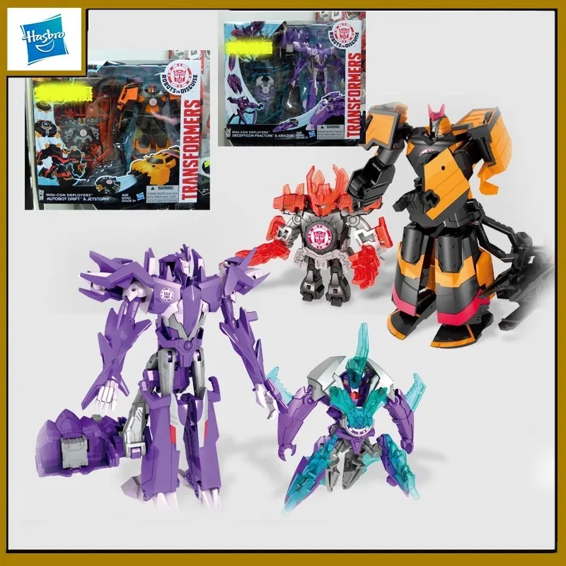 

Hasbro Original Transformers Anime Figure Leader's Challenge Drift and Sky Storm Action Figure Toys for Boys Girls Kids Gift