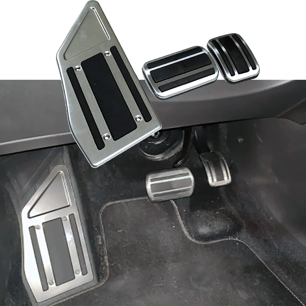 Pedal de aço para peugeot 3008 5008/gt citroen c5 aircross 2017-2020 lhd acelerador gás combustível freio pedal almofadas esteiras capa