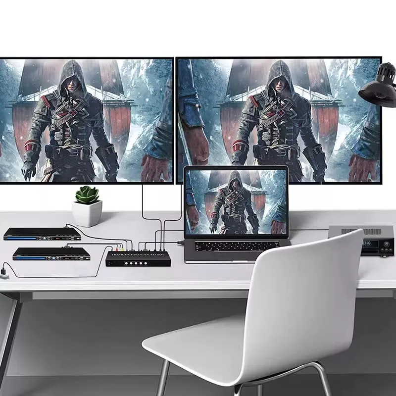 

HDMI DVI VGA AV CVBS Аудио Видео в SD/HD/3G SDI Конвертер-адаптер для HDTV Монитор Мультимедиа