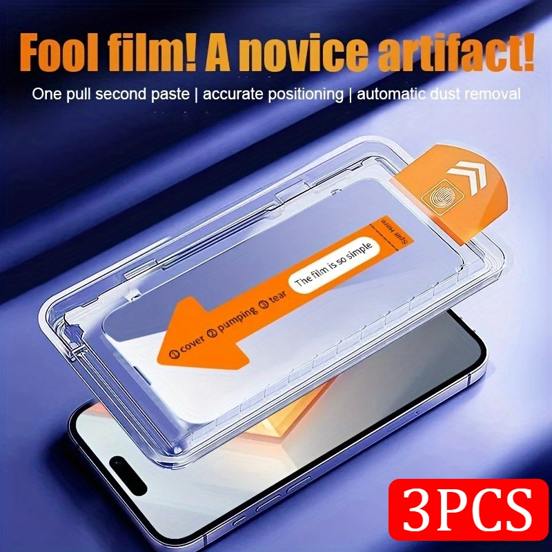 

3PCS Tempered Glass For OPPO Reno 14 ，Reno 13，Reno 12 ，Reno 11 Series Film, Dust-proof, Scratch Resistant, Drop Resistant