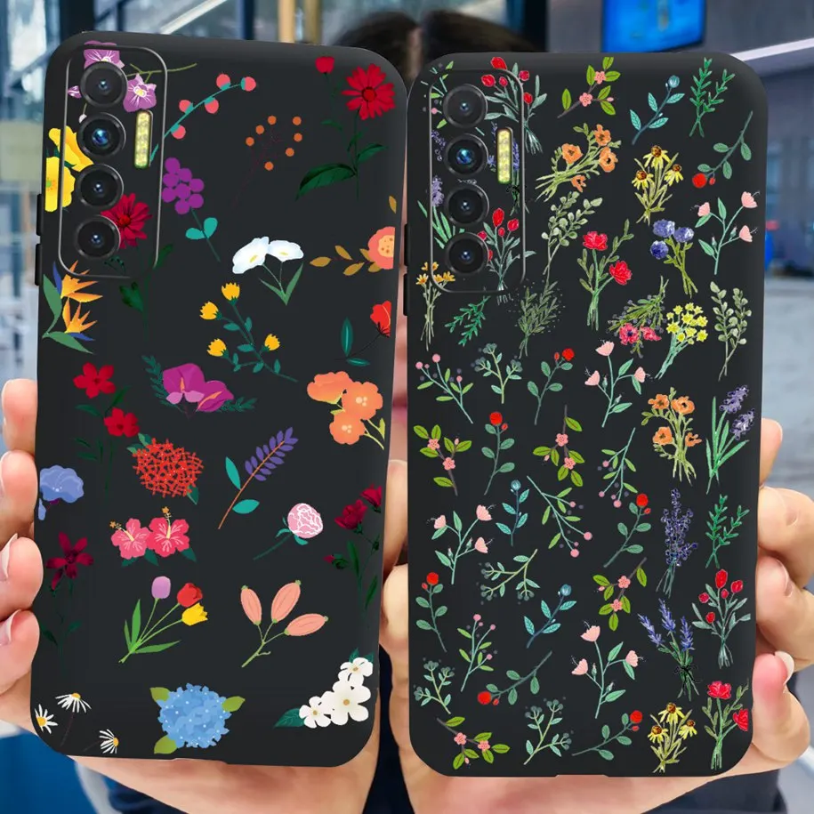 Voor Funda Tecno Camon 17P 2021 Case Zwart Siliconen Zachte Tpu Back Cover Voor Tecno Camon 17 Pro 17P camon 17P Telefoon Fundas Luipaard