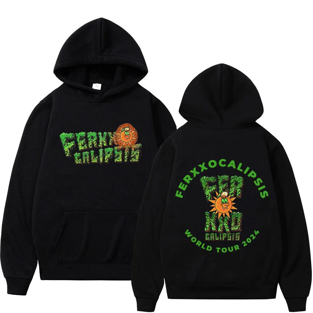 

Rapper Feid Ferxxocalipsis World Tour 2024 Print Hoodies Men Women Fashion Hip Hop Sweatshirts Oversized Casual Fleece Pullovers