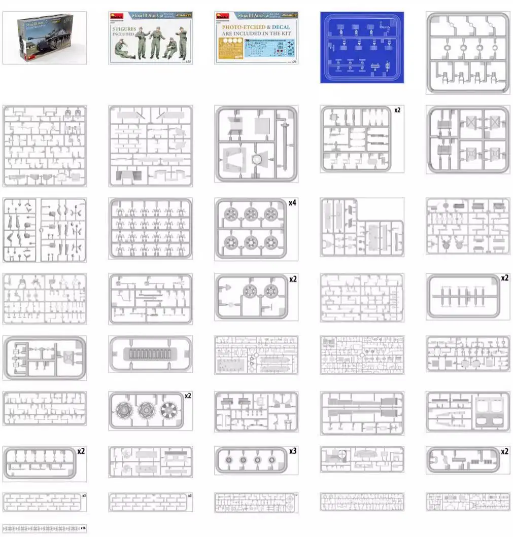 MINIART 35335 1/35 Scale StuG III Ausf. G Feb 1943 Alkett Prod. Interior Kit