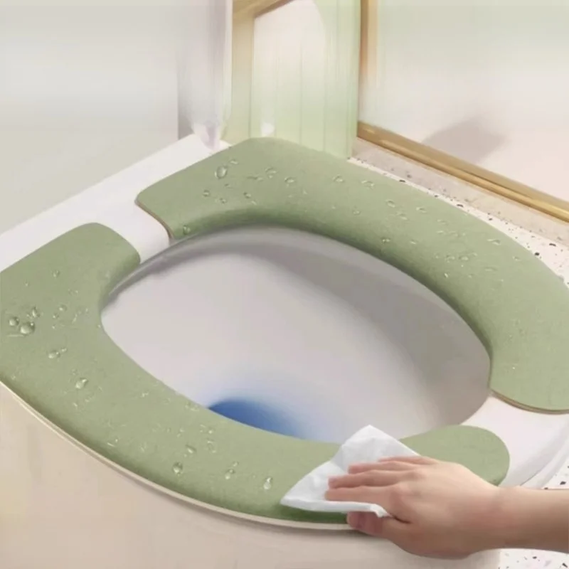 新型2026年式トイレシートクッション四季通用薄型非洗濯可能防水トイレマット軽量トイレシートカバー