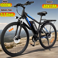 E-Bike 1000W Powerful Motor 48V21AH Removable Lithium Battery Electric Bike 21-Speed 29-Inch Tire Sports Electric Bicycle