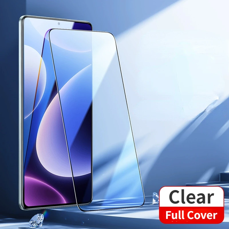 SmartDevil Displayschutzfolie für POCO F5Pro Redmi Note 12 Turbo Note 13 Pro, vollständige Abdeckung, gehärtete Glasfolie, klar, für Redmi Turbo 4