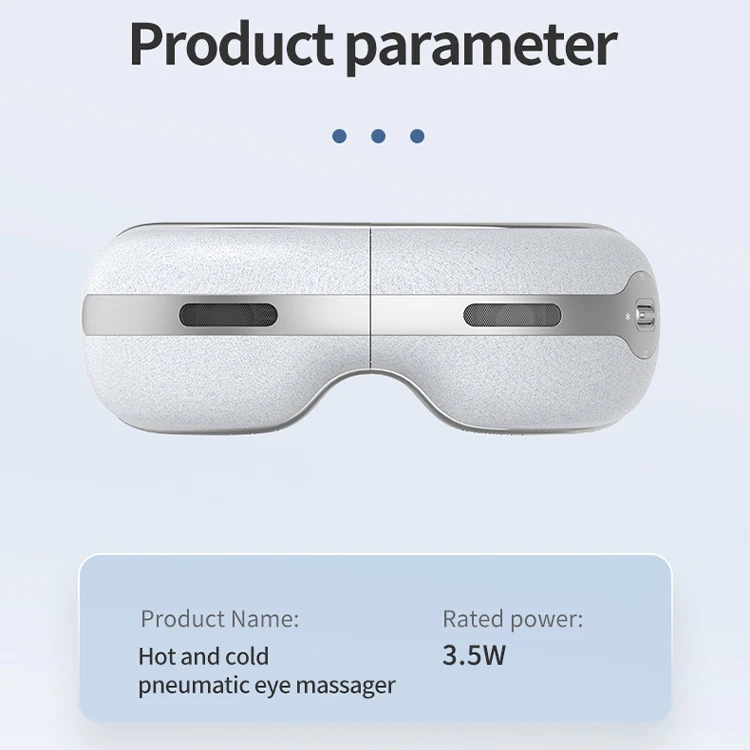 Head-mounted Cold & Hot Eye Massager with Custom Logo, Bluetooth & Type-C Charging, Knead Pressure to Relieve Eye Fatigue