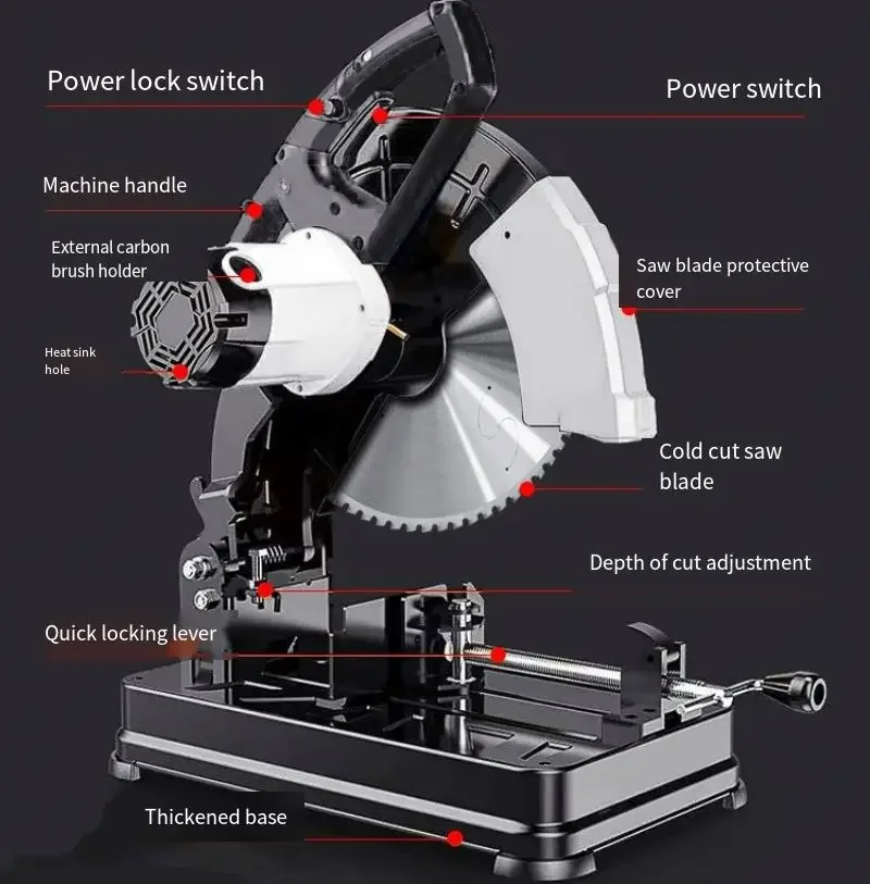 3.5Kw power tools Metal multi-function thread Steel aluminum copper wire cable cutting saw