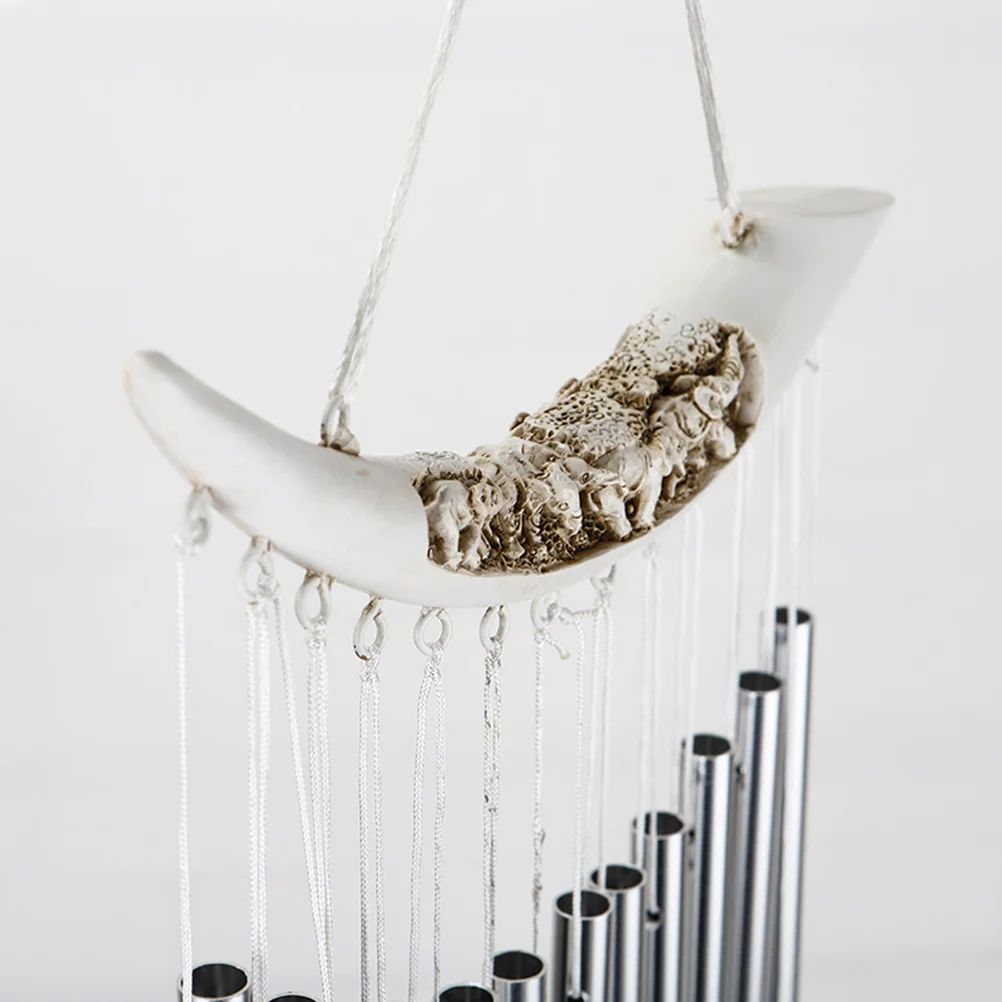 

1Pcs Metal Wind Chime Premium Tube Hanging Decoration for Door Hallway Garden Balcony Relaxing Sound Pendant Decor