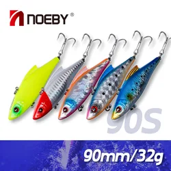 Noeby 3pcs VIB Fishing Lure 90mm 33g Rattling Variable Sinking Bait Wobblers Seawater Crankbait Pike Winter Fishing Tackle