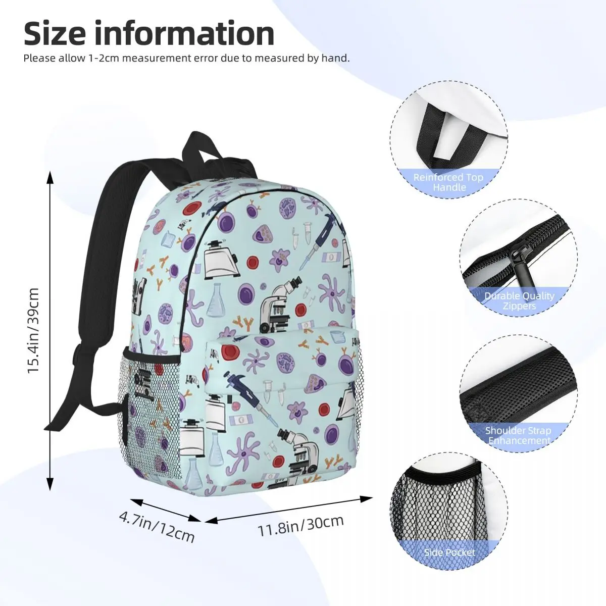 Science Teenager School Mochilas, adolescente Bookbag, Shoulder Bag, Laptop Rucksack, Grande Capacidade, Casual, Estudantes