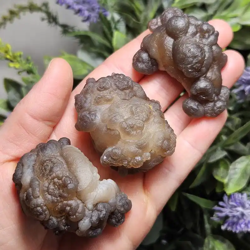 1 pieza de cristal de ágata de panda - Cristal de calcedonia de trufa - Ágata de panda - Piedra de útero - Calcedonia cruda - Calcedonia natural