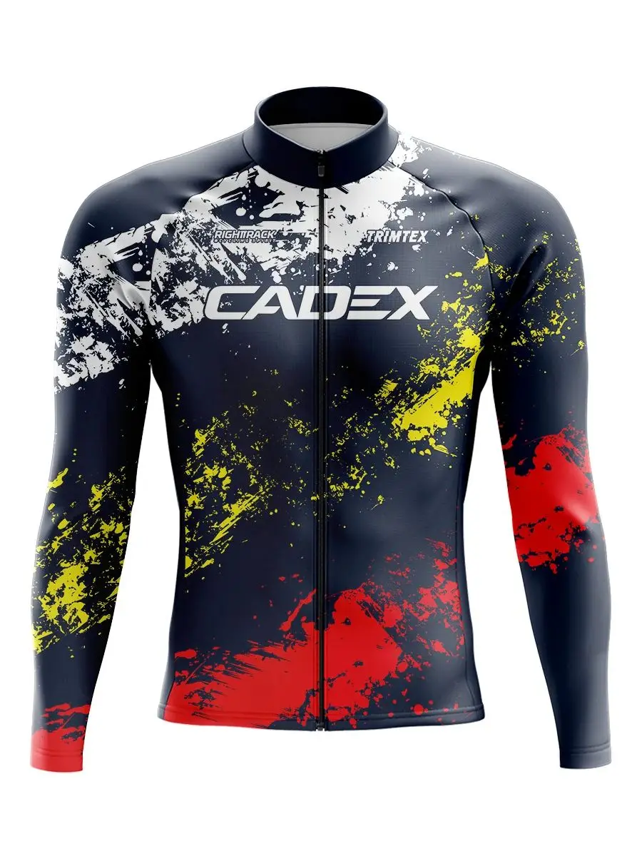 AliExpress Righttrack New CADEX Winter Cycling Jersey TRIMTEX Men Long Sleeve Cycle Clothes Spring Autumn Mesh/Fleece Thermal RIGHTTRACK Bike Clothing