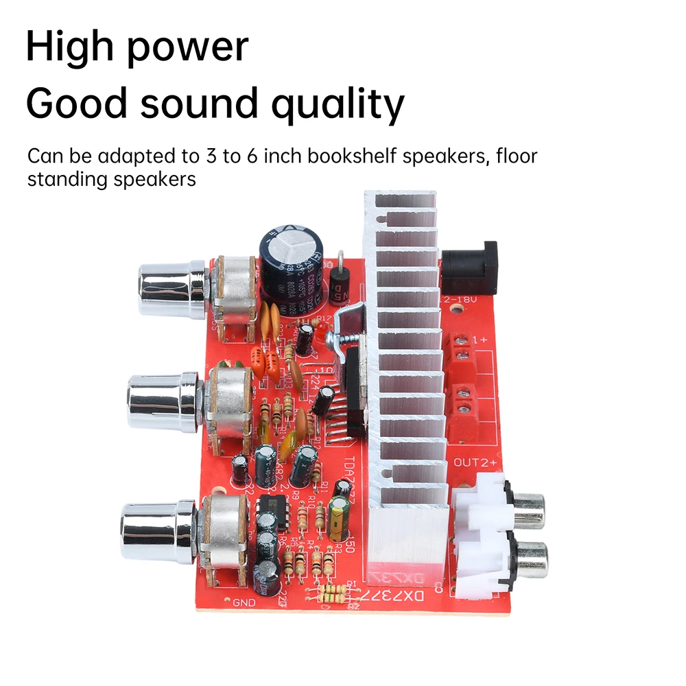DC 12 - 15V Car Stereo Amplifier Board TDA7377 Dual Channel 40W + 40W High - Power Audio Amplifier
