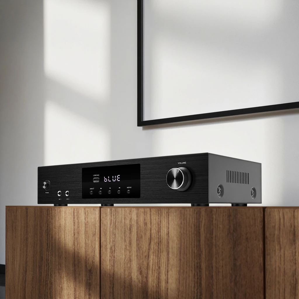 

Hypersound 120W HIFI Stereo High Quality Home Audio Amplifier Class D FM Tuner ARC Function