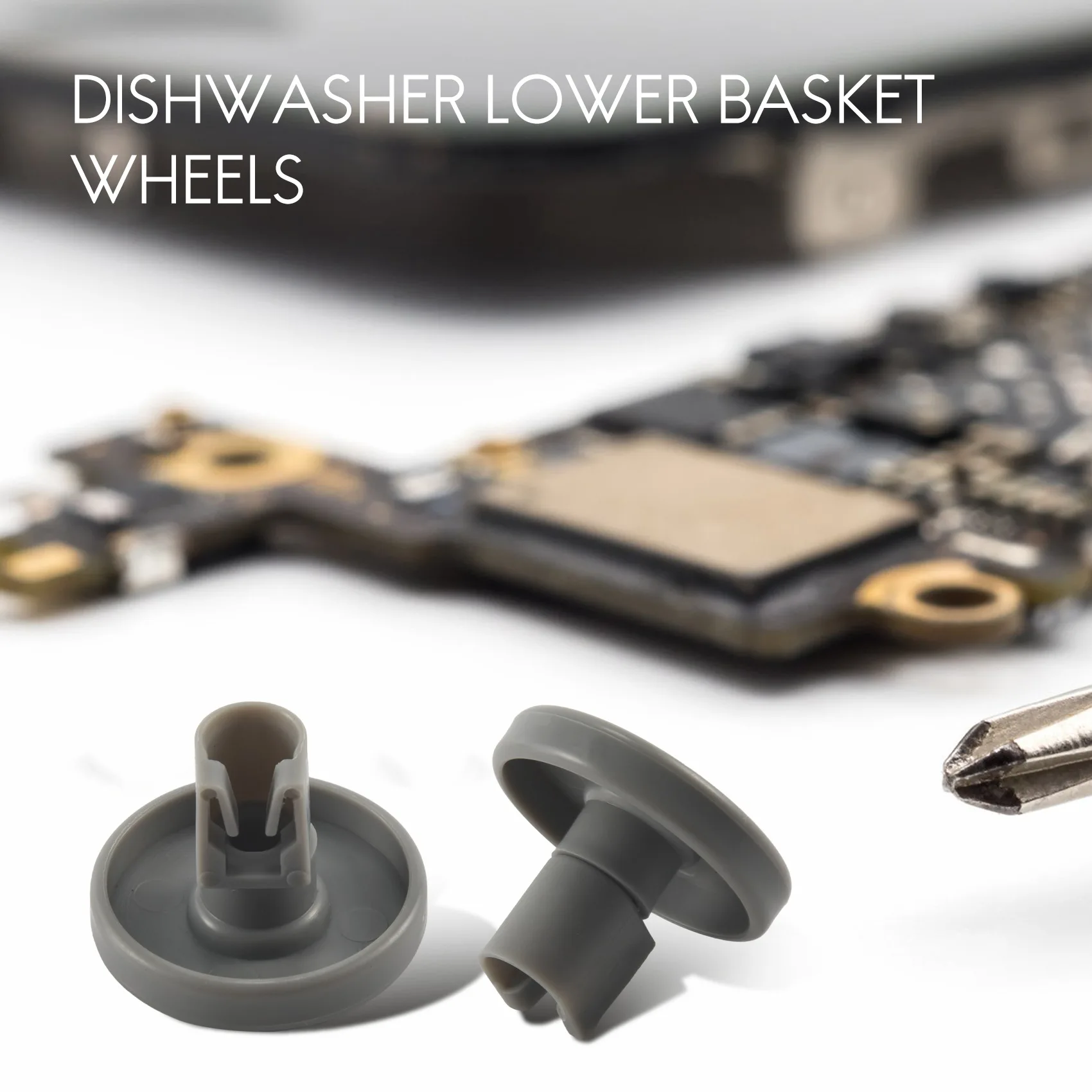 

HIWS 16 Pack of Dishwasher Wheels Lower Basket Wheels for FAVORIT Dishwasher Wheels