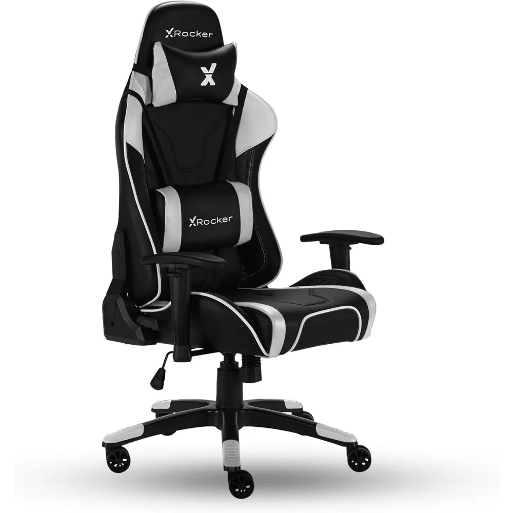 X Rocker PC 컴퓨터 게임용 책상 의자(바퀴 포함), 남학생과 여학생을 위한 대학 기숙사 필수품, 조절 가능, 인체공학적 오피스