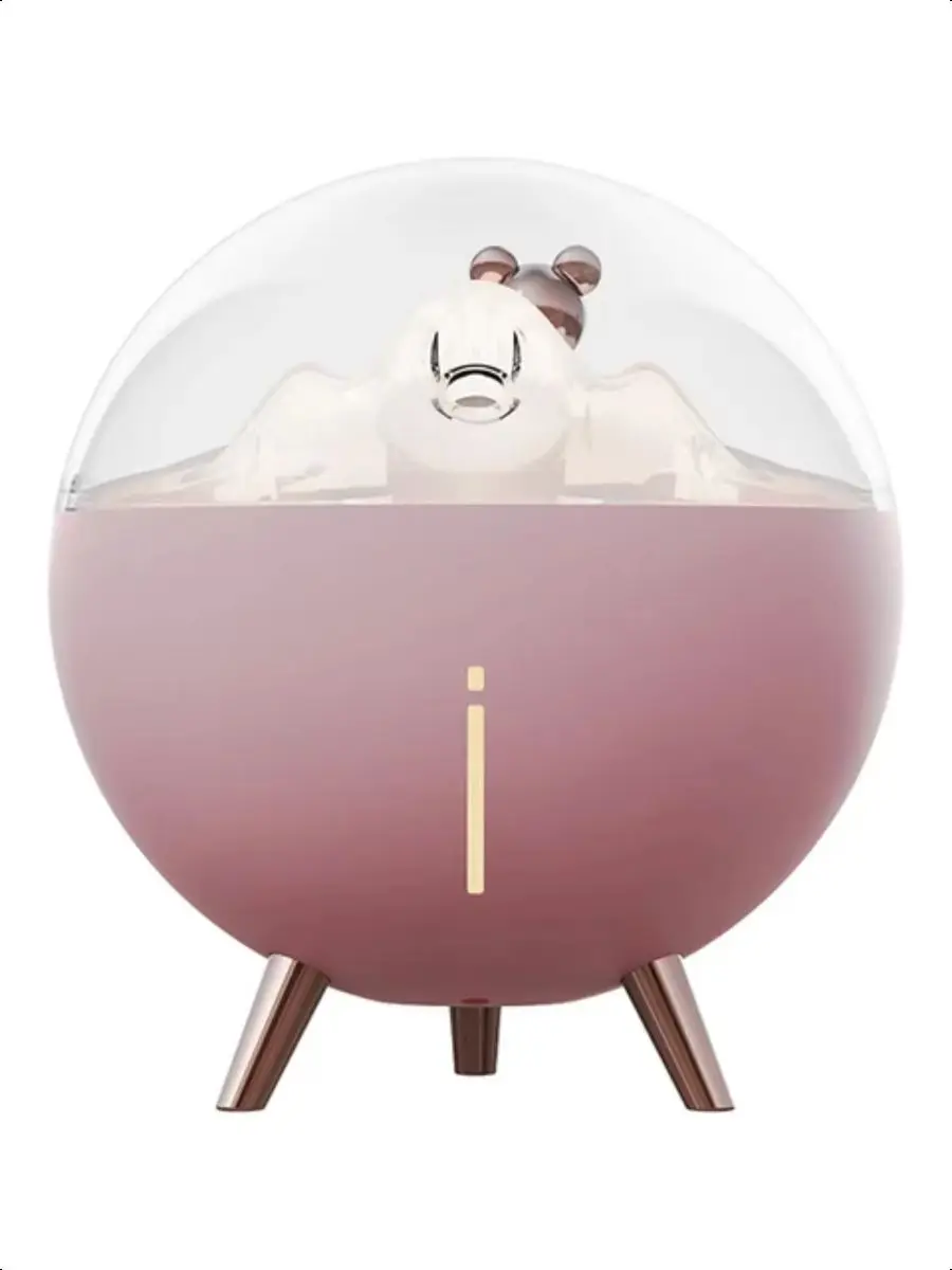 مرطب هواء الفضاء، موزع رذاذ الماء USB مع غرفة مصباح LED، مرطب بالموجات فوق الصوتية الصامتة، رائحة زيت عطر 260 مل #4