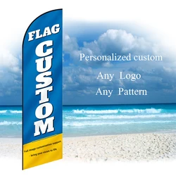 Custom Feather Flag Only Swooper Without Pole Beach Flag Any Size Logo Color Travel Company Advertisement Brand
