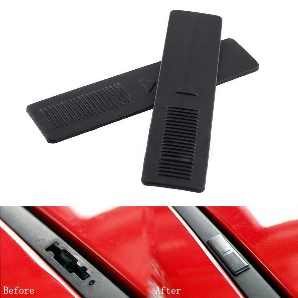 

4Pcs Car Roof Rail Rack Moulding Plastic Clip Covers Black Auto Roof Caps Replacement Clips for Mazda 2 3 6 CX5 CX7 CX9