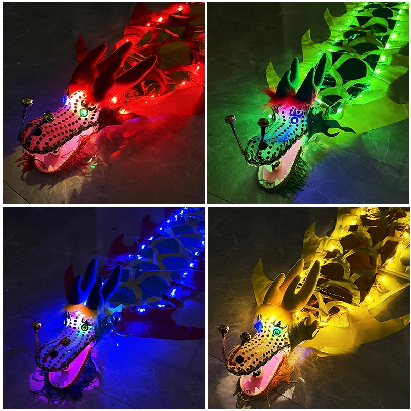 LED-Drachen-Poi Leuchtende Drachen-Tanz-Poi Leuchtendes Drachenband für Frühlingsfest Neujahr Halloween Party-Requisiten – Detail 4