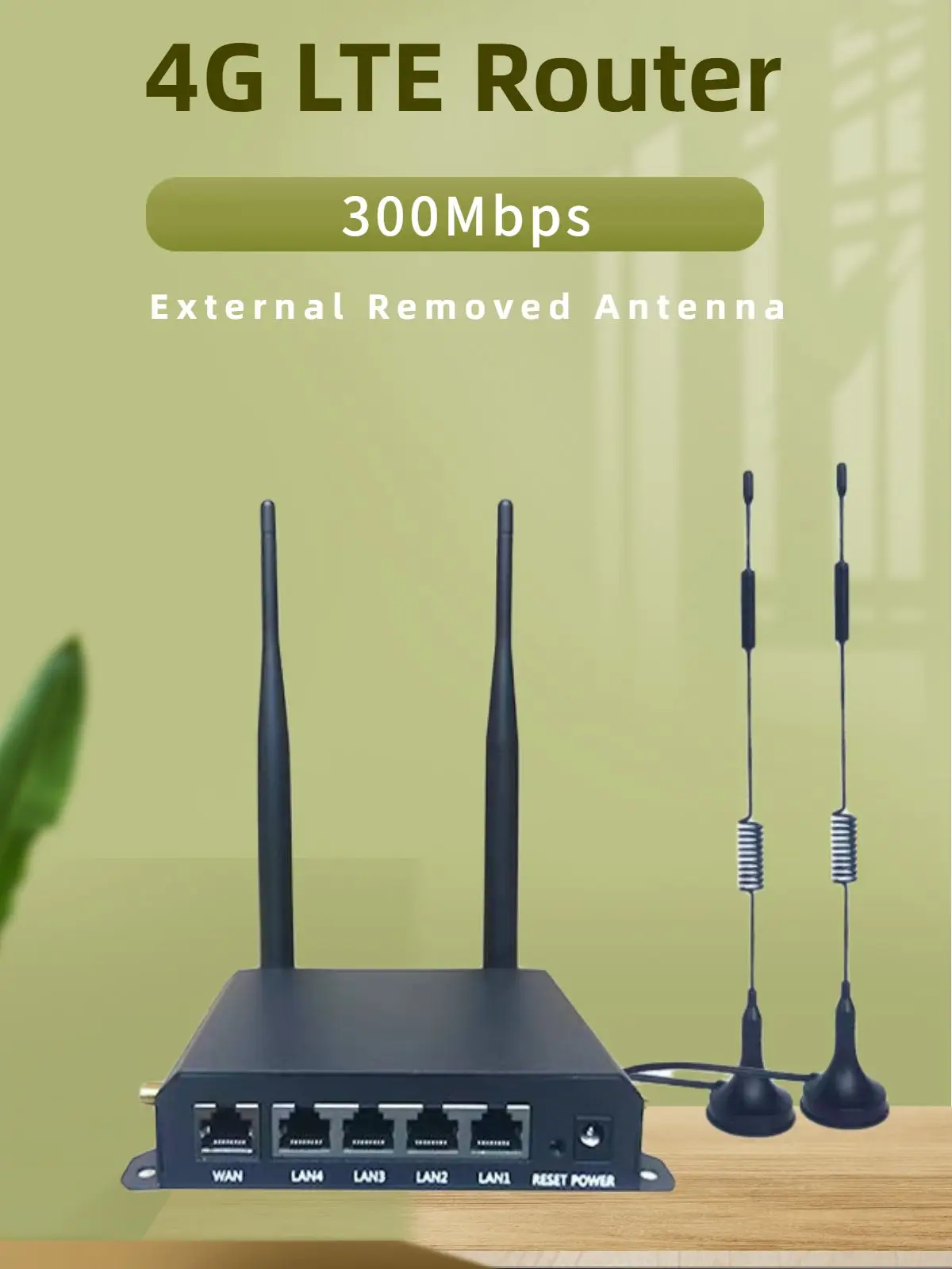 Router 4G LTE CPE Przemysł Karta SIM 300 Mb/s 4 Zewnętrzna usunięta antena 4LAN + WAN Hotspot — zdjęcie produktu 7