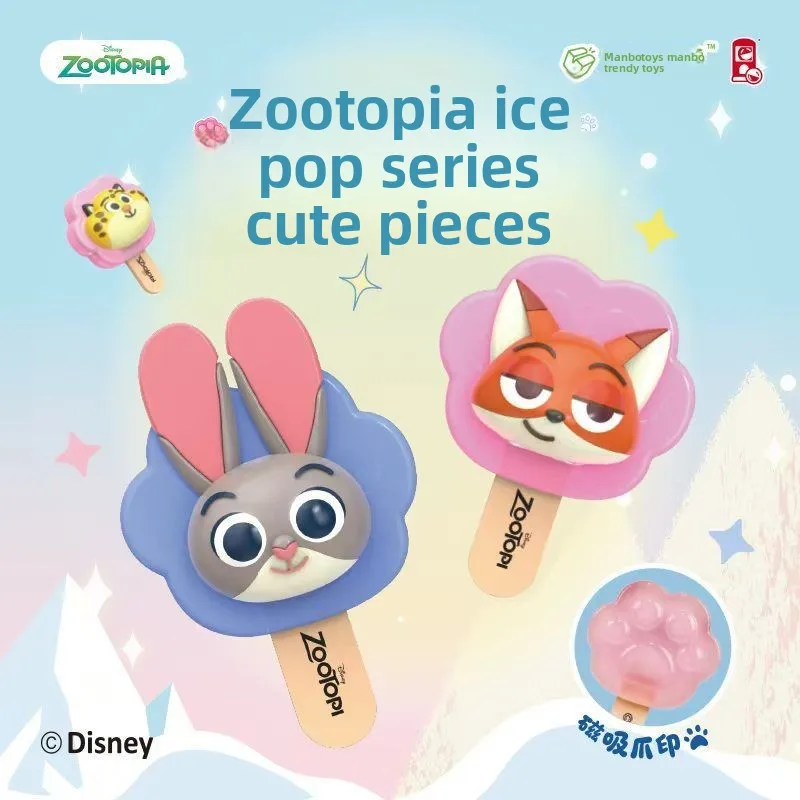 

Disney Zootopia Ice Pop Series Judy and Nick Ice Pop Shaped Decorative Items Kawaii Girls' Birthday Collectible Decoration Gift