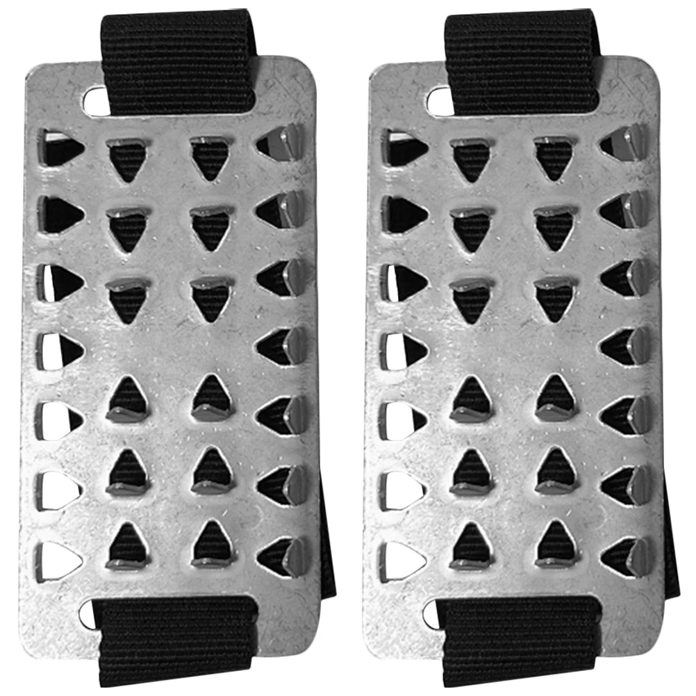 

26 Teeth Black Anti slip Ice Grips Durable Stainless Steel Crampon Spikes Non slip Covers Men Women Kids Snow Hiking Camping