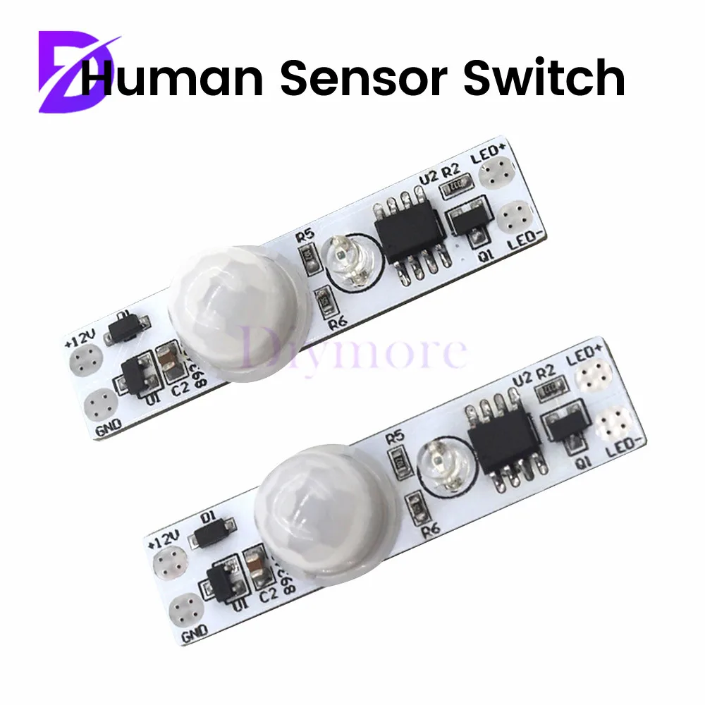 

DC5-24V infrared human body sensing module with light sensing