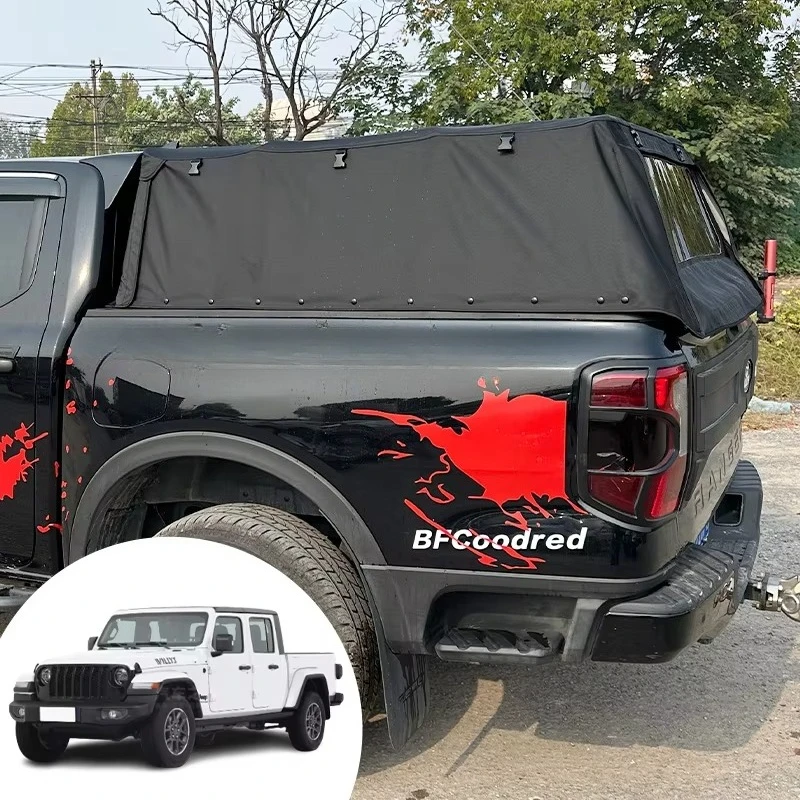 ForForPickup Trunk Waterproof Foldable Oxford-Fabric Canopy Soft Topper For JEEP Gladiator