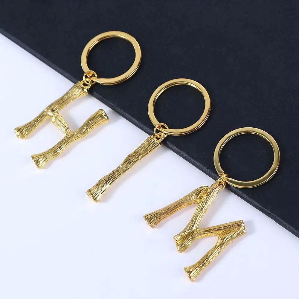 Letter A-Z Keychain Handbag Charms Initial Capital Alphabet Keyring Letters Key Chain 26 Alphabet Key Ring 26 Letters Keychain