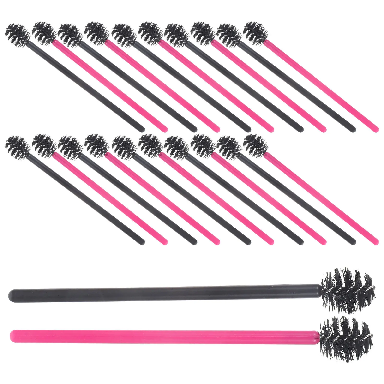 100本のまつげブラシ 肌に優しい軽量アプリケーター 毎日のメイク練習や外出先での使用に