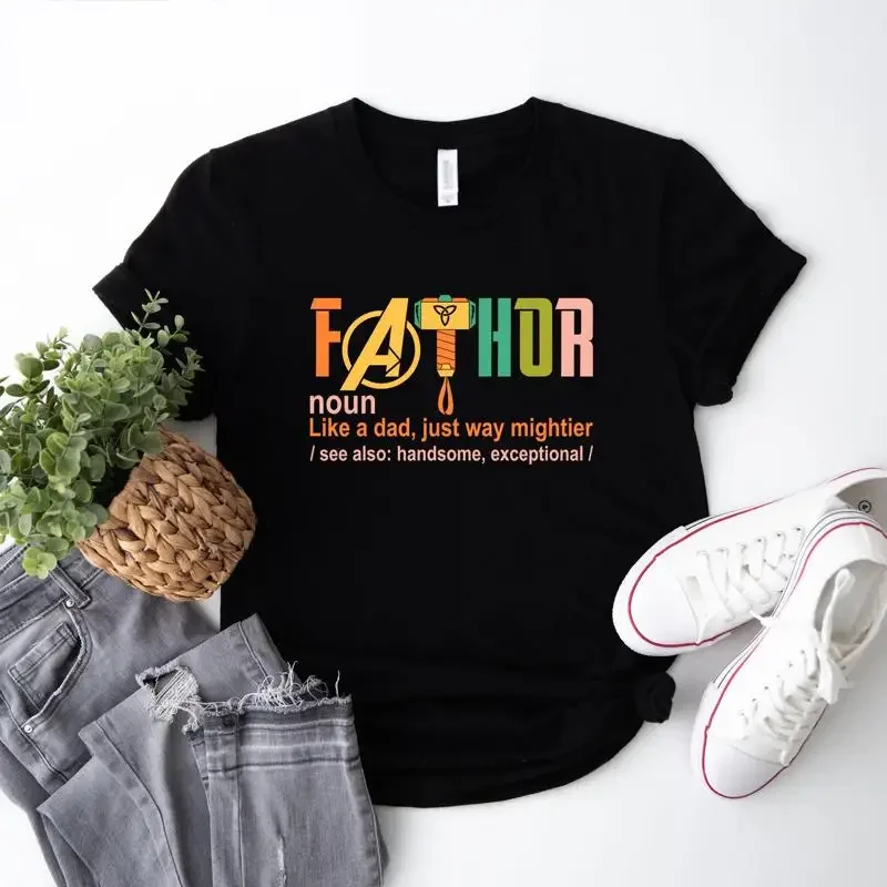 Fathor T Shirt Dad Father'S Day Funny Super Cool Father Hero Cute Birthday