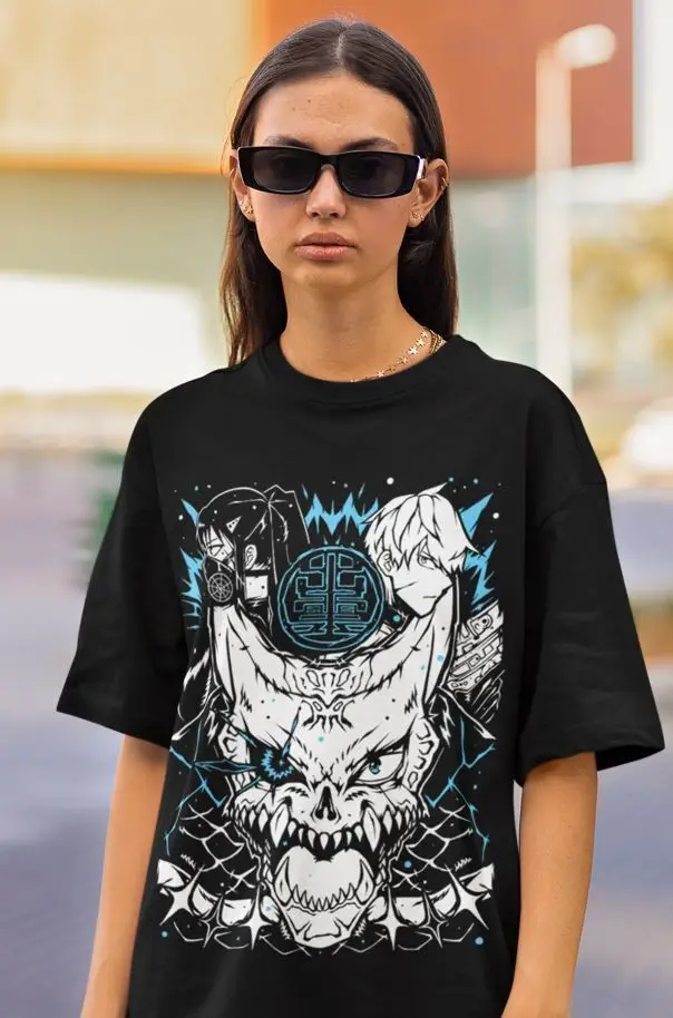 Kaiju no 8 T-shirt Mina Shiro kaij Manga Best Anime Graphic Tee Black Shirt