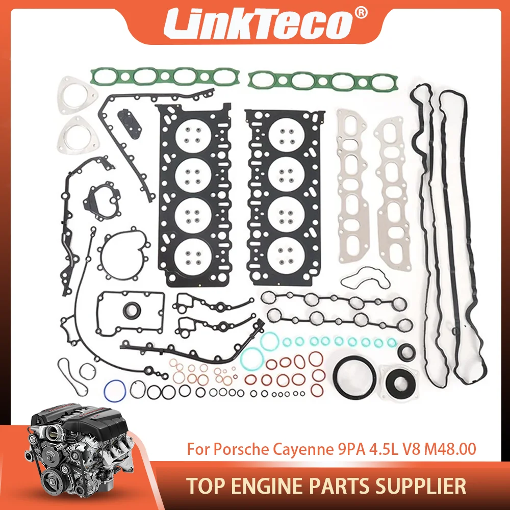 

Engine Part Full Gasket Set Fit M48.00 M48.50 4.5 L T V8 GAS For Porsche Cayenne 4.5L 4.5T 2003-2007 94810417106 94811014501