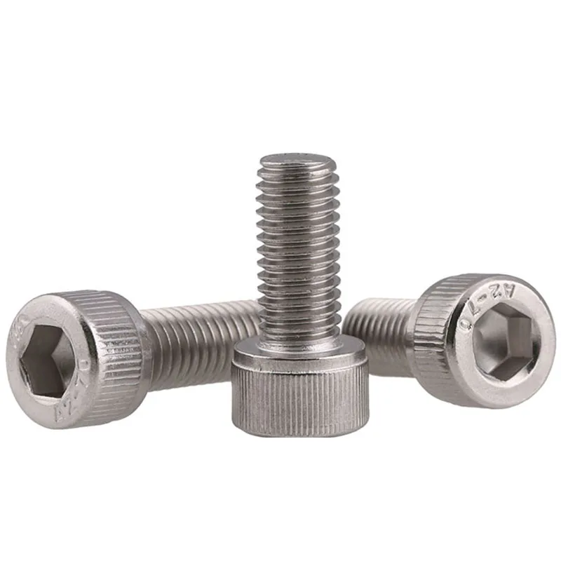 M4 - 0.5 Fine Thread 304 Stainless Steel Socket Head Caps Screws Metric DIN 912 Bolts