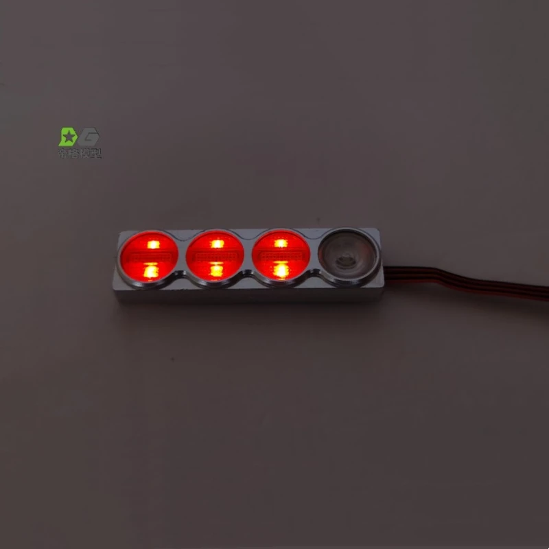 LED Metal Rear Lights Mud Head Taillight for 1/14 Tamiya RC Truck Car Scania R620 Man 1851 3363 563 DIY Accessory