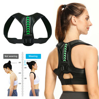 Posture Corrector Back Brace Adjustable Straightener Mid Upper Spine Support Neck Shoulder Clavicle Back Pain Relief-Breathable