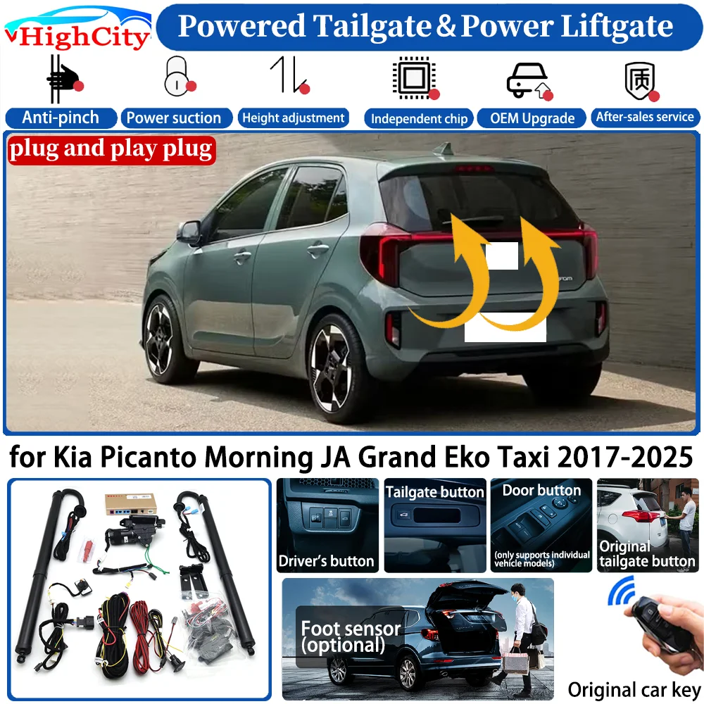 for Kia Picanto Morning JA Grand Eko Taxi 2017-2025 Car Automatic Smart Powered Tailgate Power Liftgate System Trunk Lift Kit