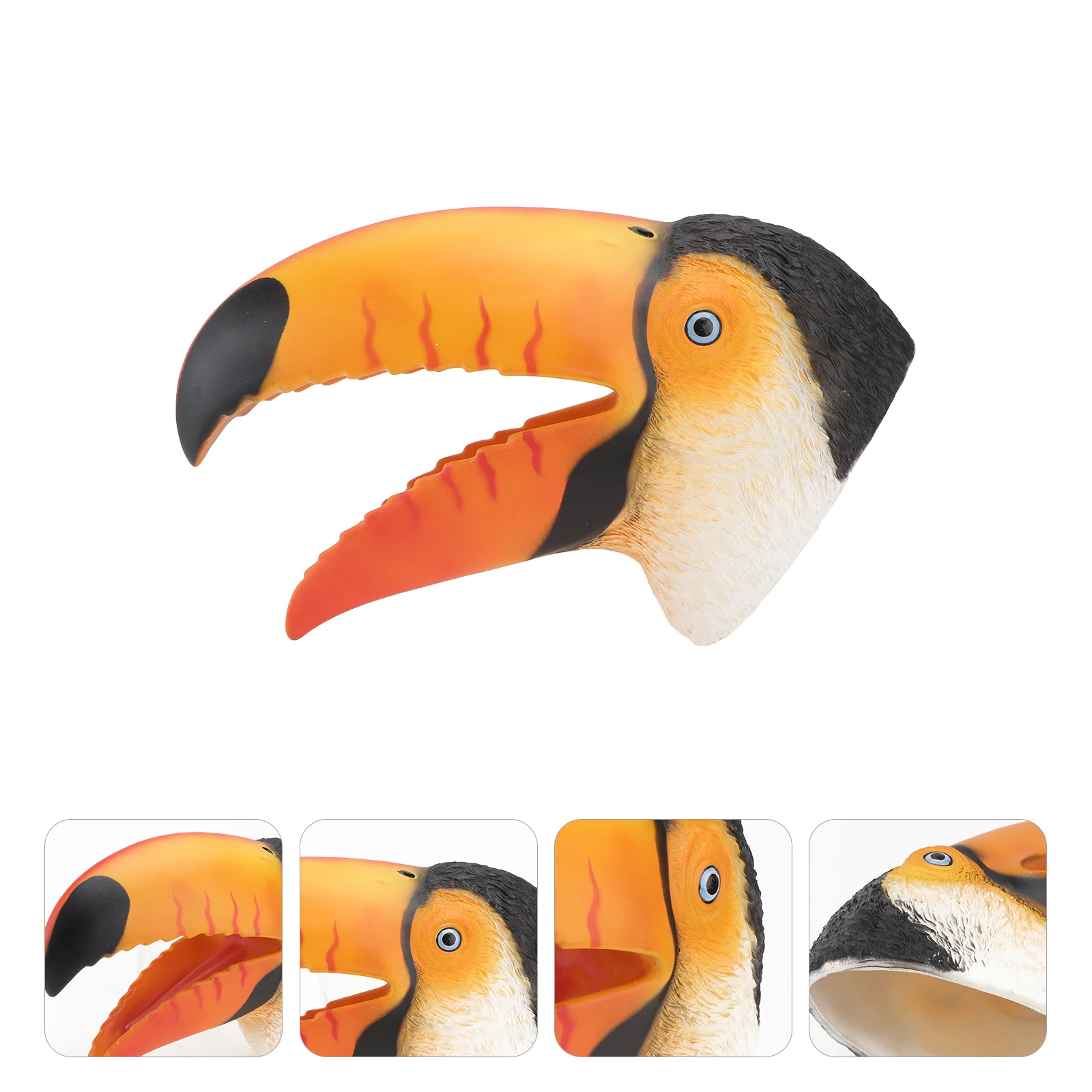 

Stuffed Toy Toucan Hand Puppet Performance Gloves Decorative Interactive Red Shaped Parent-child